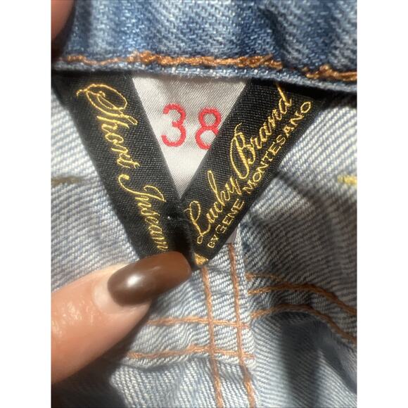 Vintage 90s Lucky Brand Jeans by Gene Montesano Short Inseam Mens Size 38 - Picture 9 of 14